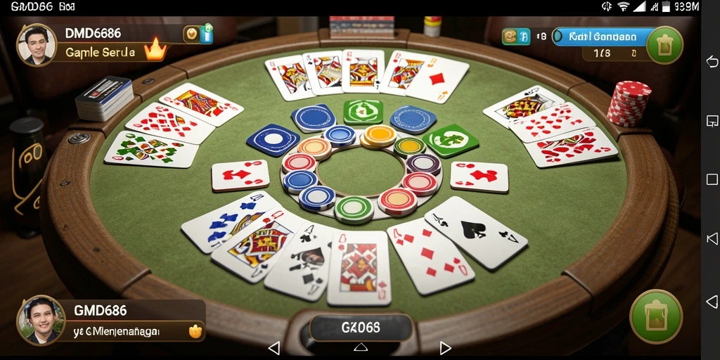 Gameplay seru dan interaktif dari DMD686 dalam permainan Gaple.