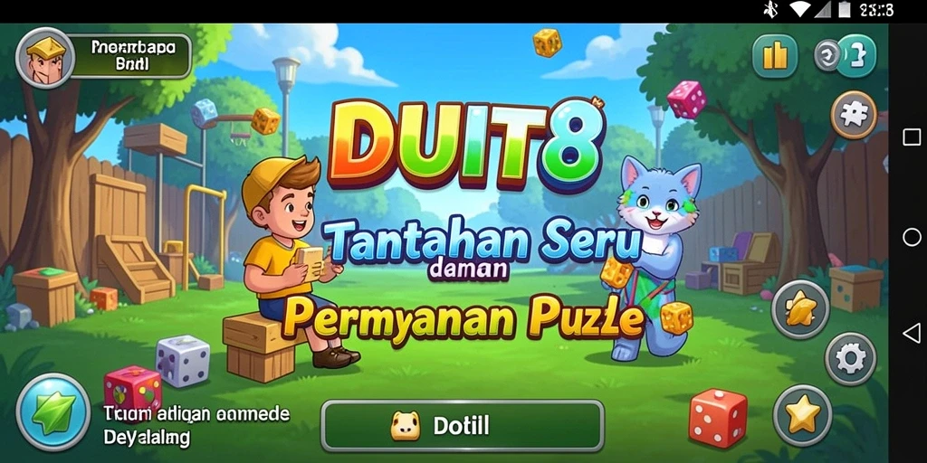 Tangkapan layar menunjukkan gameplay menantang dari DUIT8.
