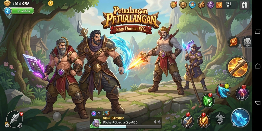 Tangkapan layar FO8 menunjukkan aksi seru dalam permainan RPG.