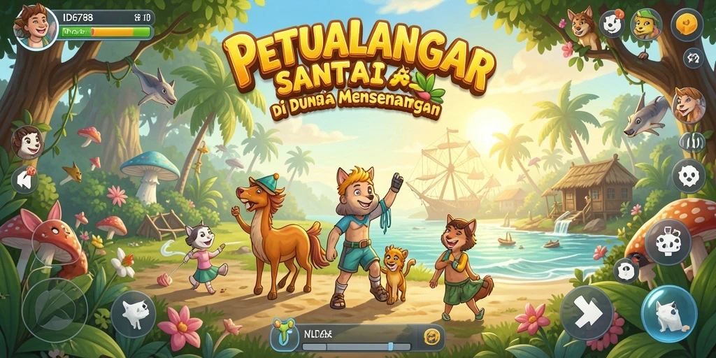 Tangkapan layar gameplay <strong>ID6788</strong> yang menampilkan keseruan petualangan santai.