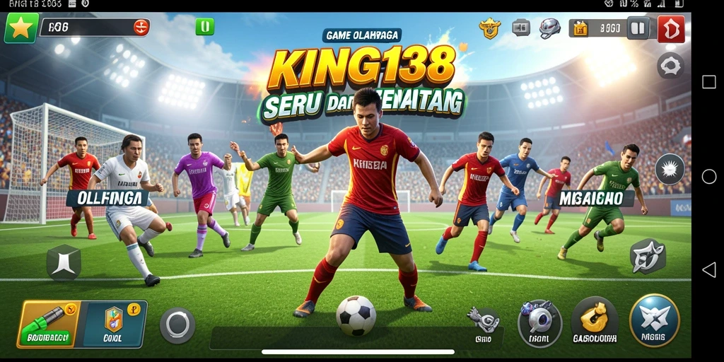Menampilkan gameplay seru dari KING138 dengan aksi olahraga mendebarkan.