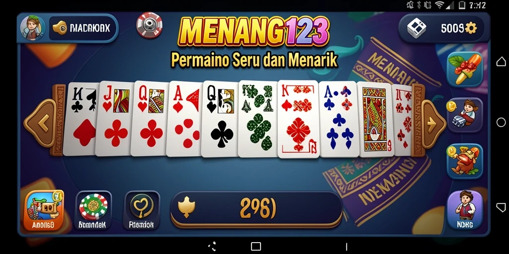 Screenshot utama MENANG123 menunjukkan gameplay Domino yang seru.