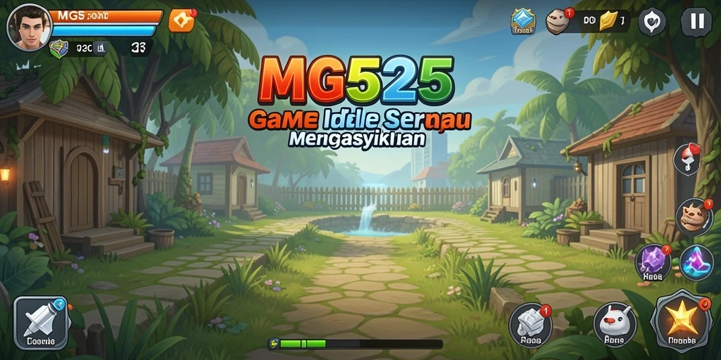 Tampilan gameplay MG525 dengan fitur Idle yang menarik dan interaktif.