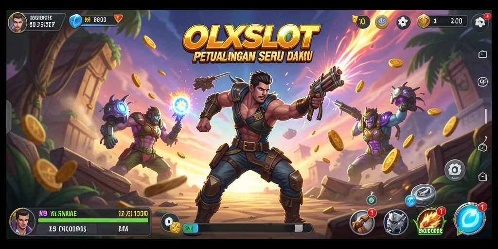 Tampilan gameplay OLXSLOT dengan aksi seru dan menegangkan.