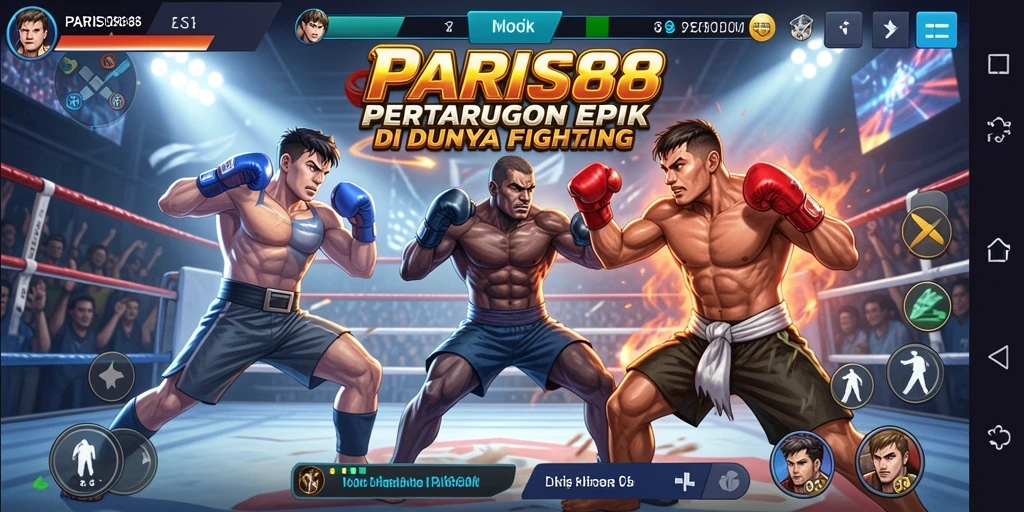 Tampilan menegangkan dalam permainan Fighting yang mengesankan.