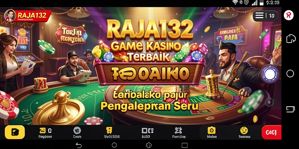 Tampilan gameplay seru di RAJA132 dengan berbagai permainan kasino.