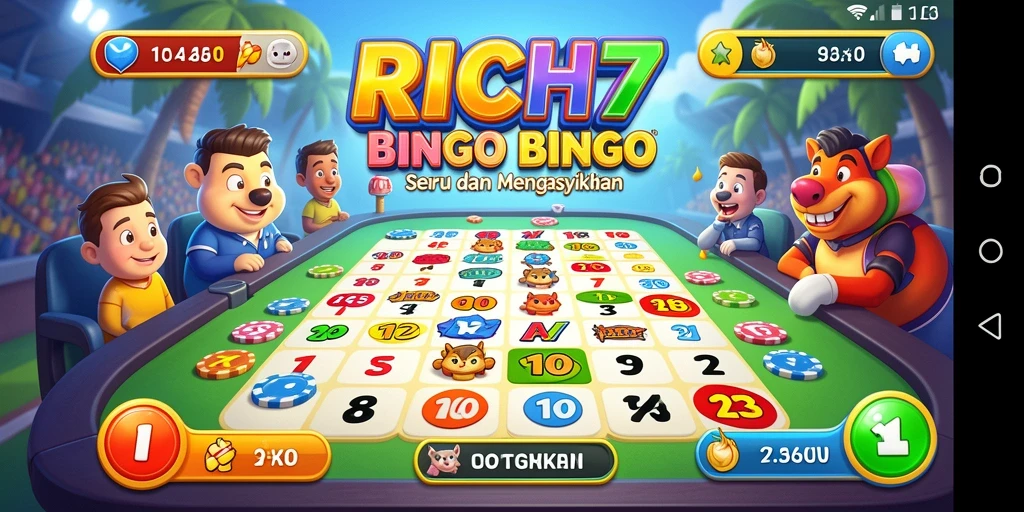 Tampilan gameplay RICH7 yang menegangkan saat bermain Bingo.