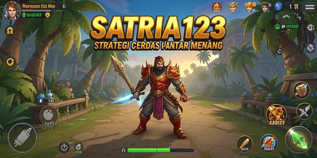 Tampilan gameplay seru dan penuh strategi di SATRIA123.