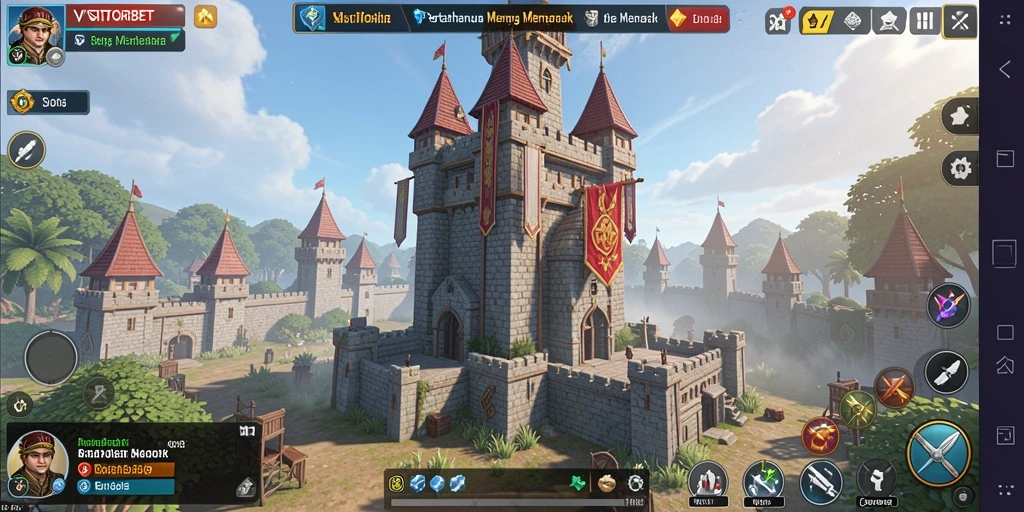 Tampilan gameplay menarik dari <strong>VISITORBET</strong> dengan kombinasi menara pertahanan.
