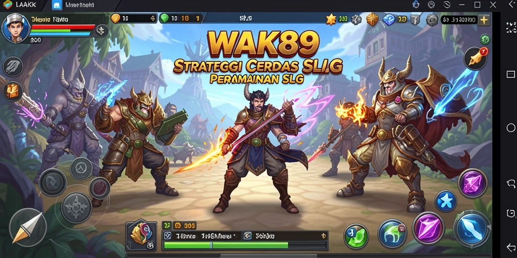 Tampilan gameplay WAK89 dengan pertarungan strategi yang mendebarkan.
