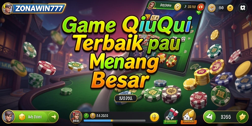 Screenshot gameplay QiuQiu ZONAWIN777 yang menegangkan.